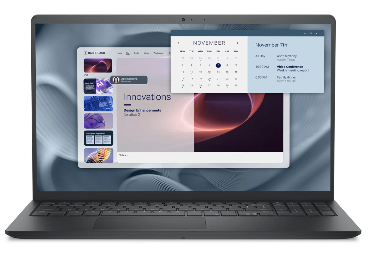 DELL PRO 15 ESSENTIAL PV15250, INTEL CORE 3 100U, 8GB RAM DDR4, 512GB SSD, 15.6" FHD, UBUNTU, CARBON BLACK, 1 YEAR WARRANTY