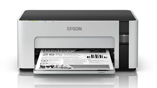 Epson M1120 EcoTank Monochrome A4 Ink Tank Single Function Printer | Up to 15 IPM | USB 2.0 | Wireless or Wi-Fi | 3 Year Warranty