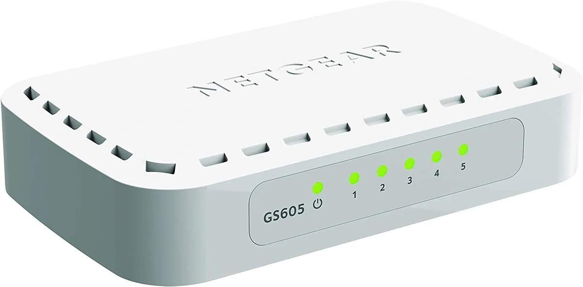 NETGEAR GS605 5-Port Gigabit Ethernet Unmanaged Switch | Plug-and-Play Desktop Network Switch image 2