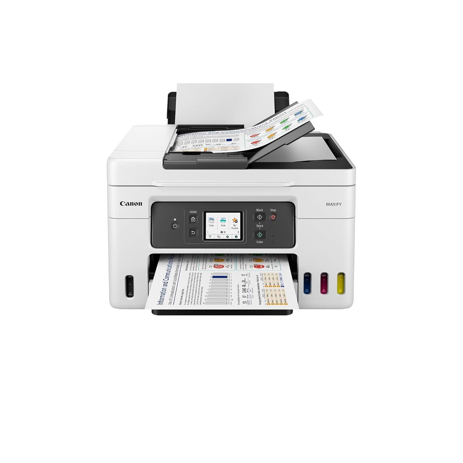 Canon MAXIFY GX4070 A4 Ink Tank Colour Multifunction Printer | 18 IPM (Black), 13 IPM (Color) | USB 2.0, Ethernet, Wireless or Wi-Fi | Print, Scan, Copy, Fax & ADF | 1 Year Warranty thumbnail 2