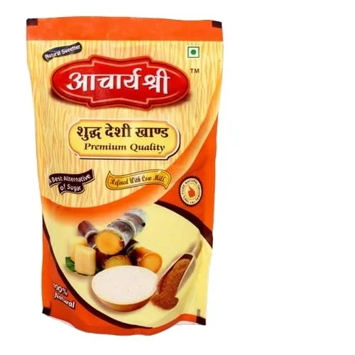 Aacharya Shree Gurudev Aacharya Shree Khand, Natural Unrefined Raw Cane Sugar (Desi Khand), 1kg