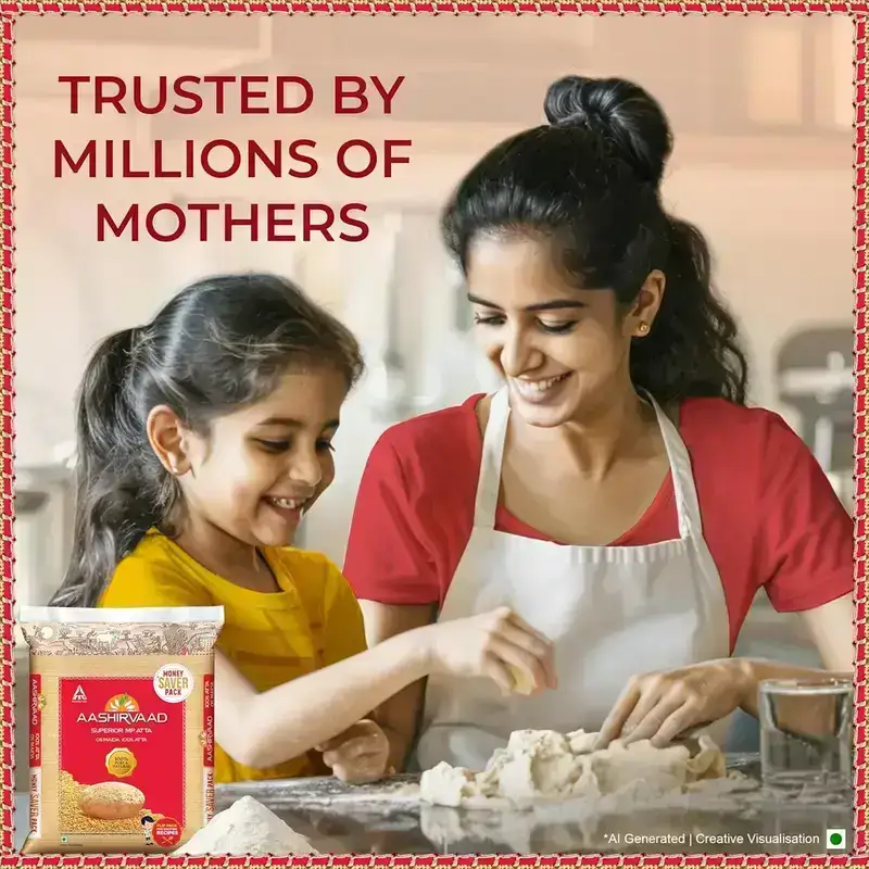 Aashirvaad Shudh Chakki Atta, 5kg, 100% Whole Wheat Flour, 0% Maida image 4