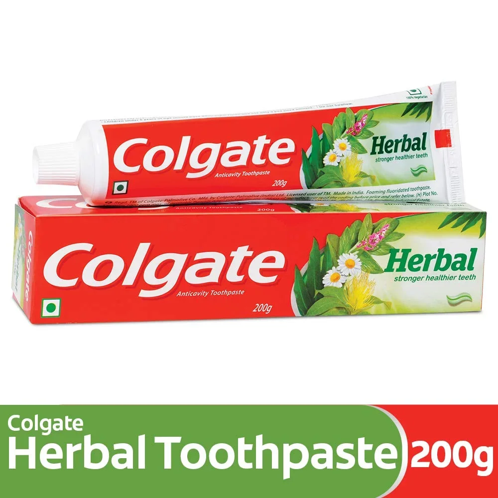 Colgate Herbal Oral Care Toothpaste, Goodness of Natural Ingredients for Healthy Teeth, 200g image 5