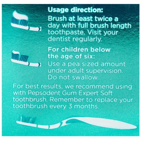 Pepsodent Gum Care Expert Protection Toothpaste, 2N x 130 g image 5