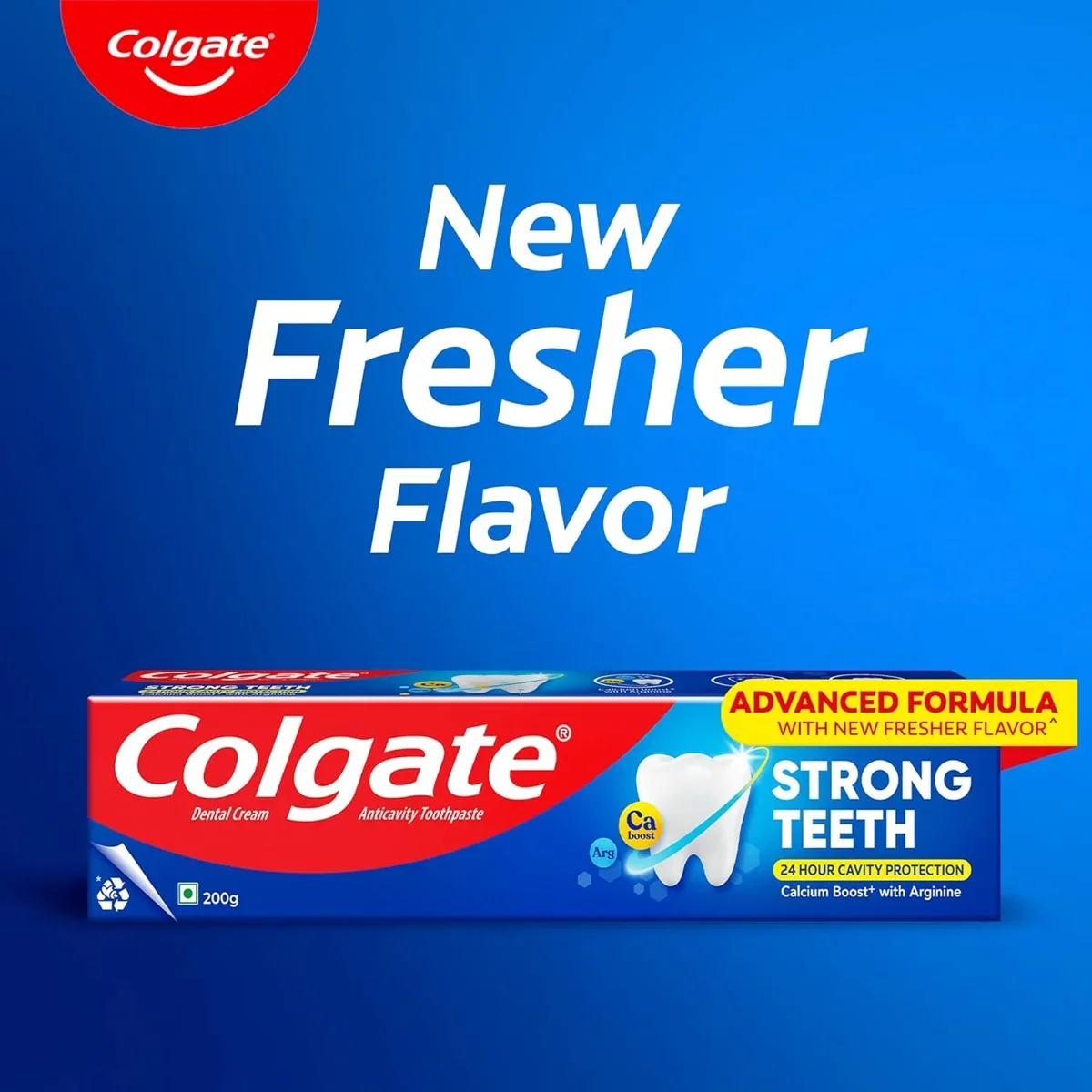 Colgate Strong Teeth Toothpaste 200g with Free Rs.50 Toothpaste – Strong & Healthy Teeth image 2