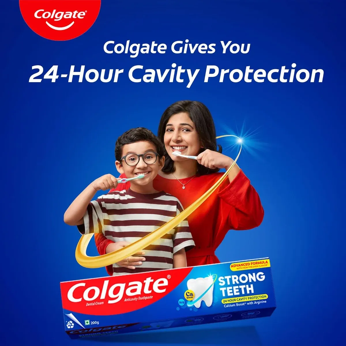 Colgate Strong Teeth Toothpaste 200g with Free Rs.50 Toothpaste – Strong & Healthy Teeth image 9