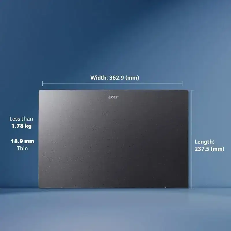 Acer Aspire 5 A515-58P, Intel Core i3-1315U 13th Gen Processor, 8GB LPDDR5 RAM, 512GB NVMe SSD, Windows 11 Home, Display Display 15.6"/39.62 cm Full HD 1920 x 1080, 1 Year Warranty image 7