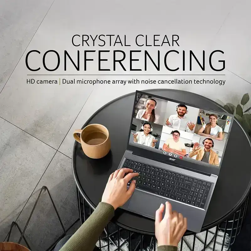 acer Aspire Lite AL15-41, AMD Ryzen 5 -7430U Processor,  16GB (2x8) DDR4 Ram, 512GB NVMe SSD, Windows 11 Home, MS-Office, Display 15.6"/39.62 cm Full HD 1920 x 1080, 1 Year Warranty image 3