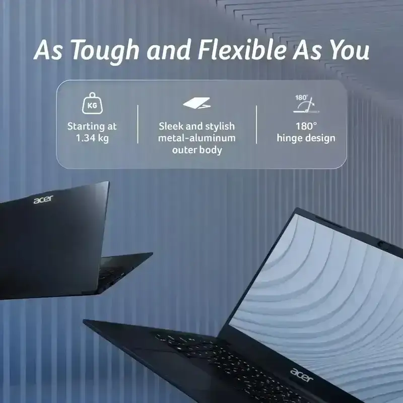 acer TravelLite Smart FHD TL04-51M, Intel Core i5 1334u 13th Gen Processor, 16GB DDR4 Ram, 512GB NVMe SSD, Intel Iris Xe Graphics, Windows 11, MS-Office, Display 14 Inch Full HD 1920 x 1080, 1 Year Warranty image 7