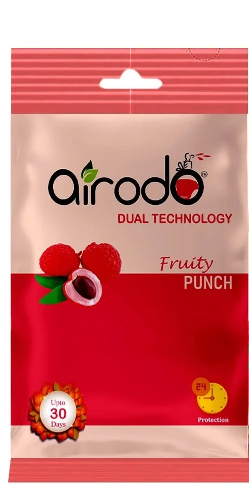 AIRODO Air Room Freshener Power Pocket Gel, Fruity Punch, 10gm