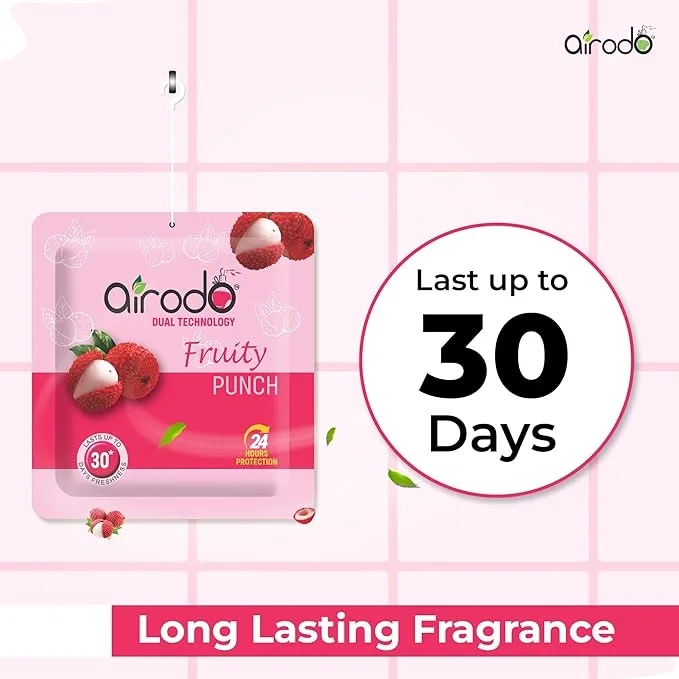 AIRODO Air Room Freshener Power Pocket Gel, Fruity Punch, 10gm,  image 4