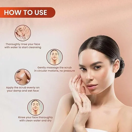 AIYU, Apricot Scrub for Face & Body | Deep Cleansing Scrub 250g image 2