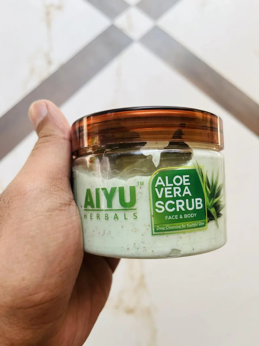 AIYU, Aloe Vera for Face & Body, Deep Cleansing Scrub,250gm