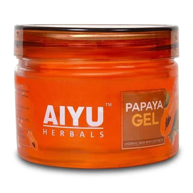 AIYU, Papaya Face Gel | Hydrating & Soothing Gel Moisturizer for Face | Deep Hydration & Oil-Free Formula |Skin Brightening & Repair, 250gm