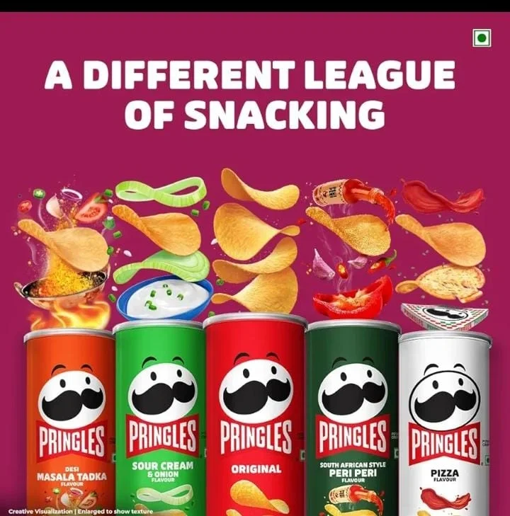  Pringles Tangy Tomato Twist 102 Gram | Potato Chips | Tangy Tomato With A Twist Of Sweet & Spicy Salsa Flavour image 7