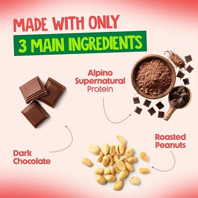 ALPINO 30g High Protein Dark Chocolate Peanut Butter Crunch 1kg image 5