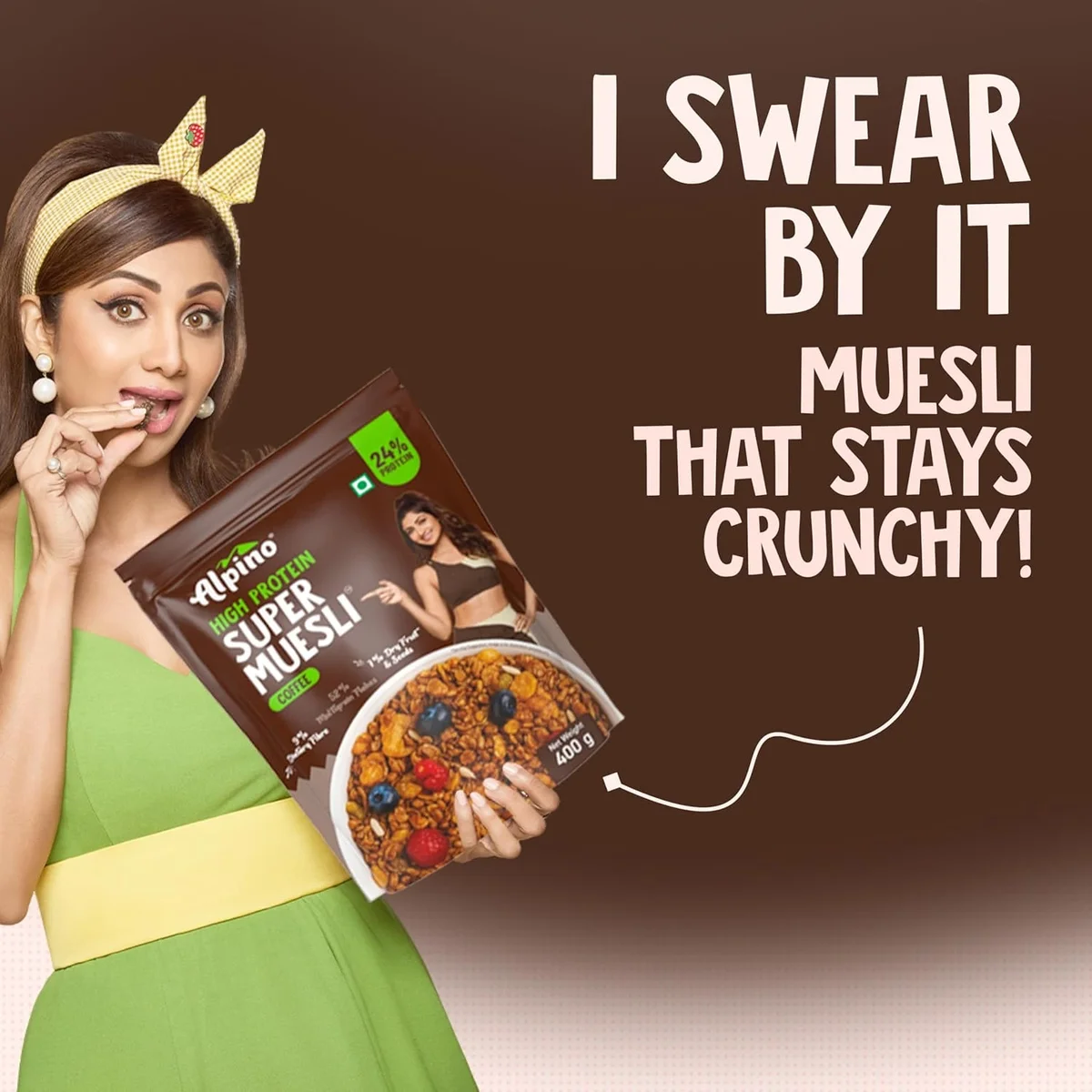  ALPINO High Protein Super Muesli Cold Coffee 400g – Multigrain Flakes & Rolled Oats image 7