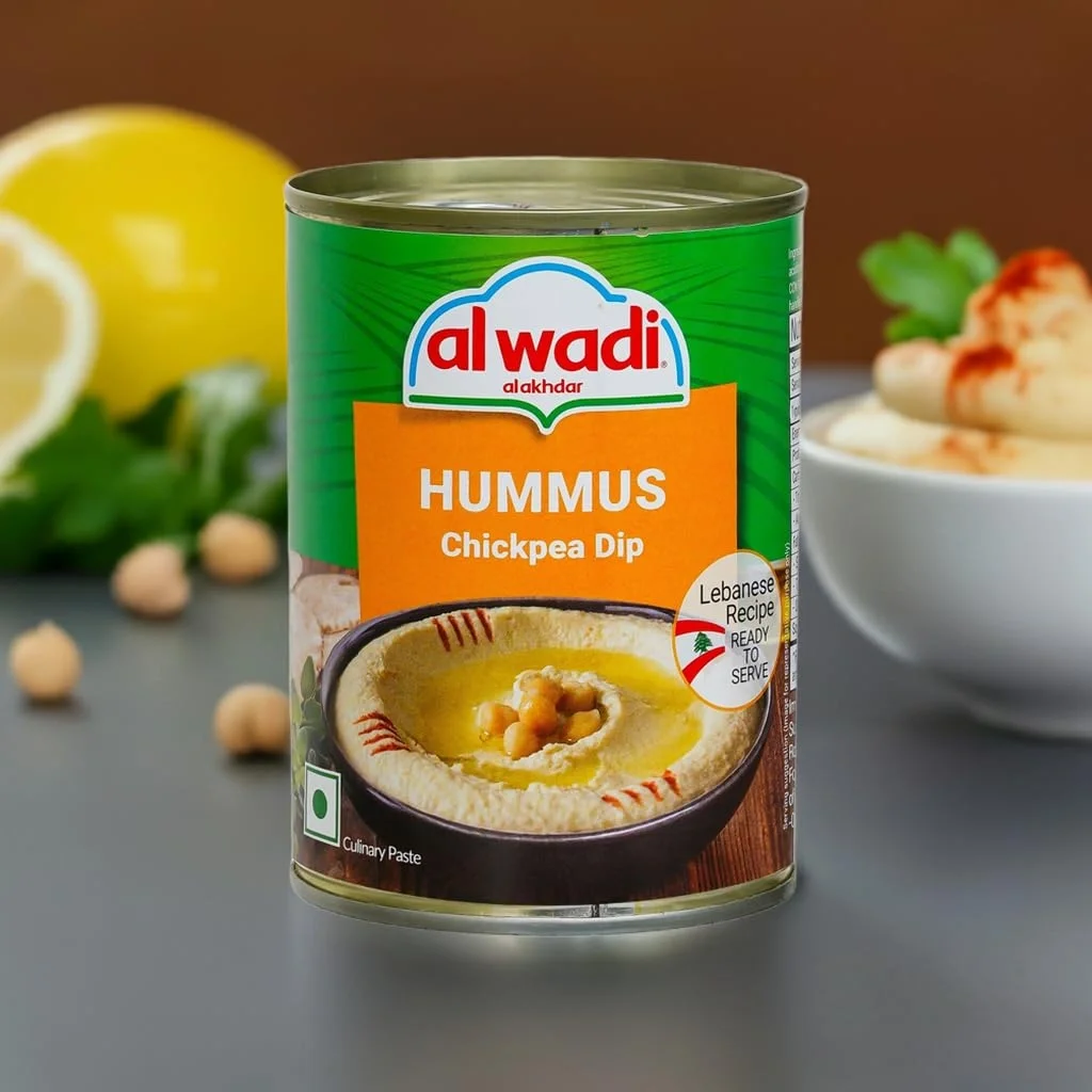 Al Wadi Hummus Chickpea Dip 400g, Authentic Lebanese Recipe image 3