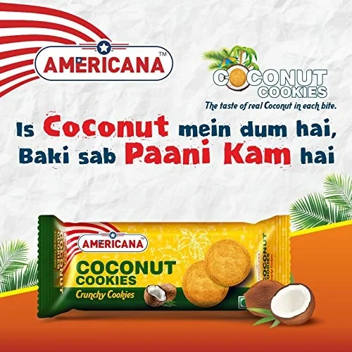 Americana Coconut Cookies |Crunchy cookies|69 gm image 2