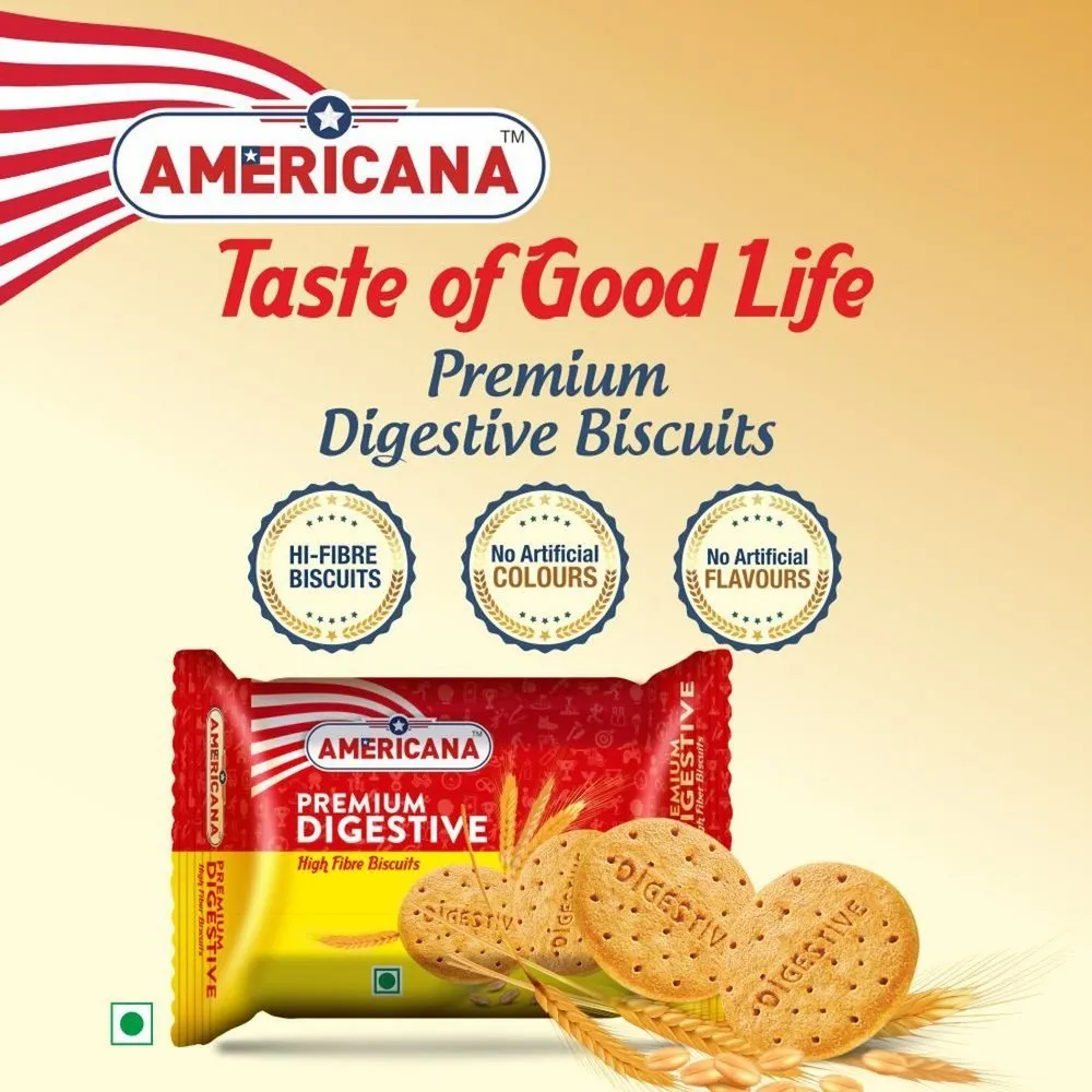 Americana Premium Digestive Biscuits 65g, image 3