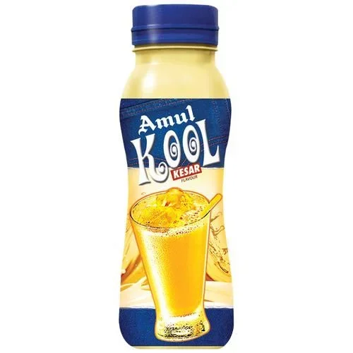 Amul Kool Kesar Milk 180ml | Refreshing Saffron Drink