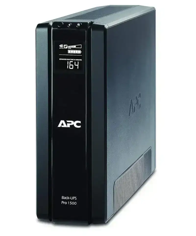 APC Back-UPS Pro BR1500G-IN 1500VA UPS for home office, PC, gaming console power backup and surge protection.