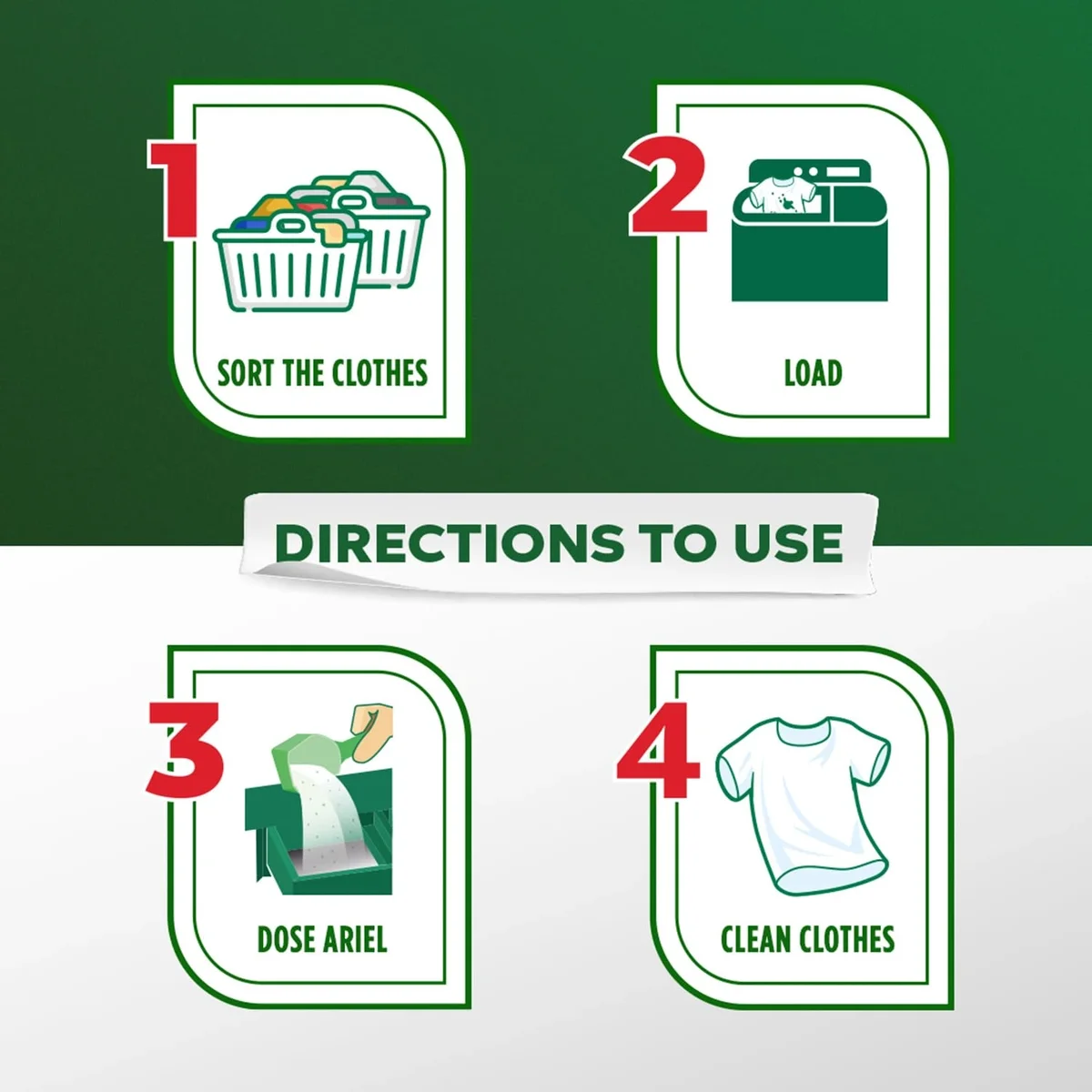  Ariel Complete Detergent Powder - 4kg | Removes 100 Tough Stains in 1 wash | Fragrance that lasts for 2 weeks | image 6