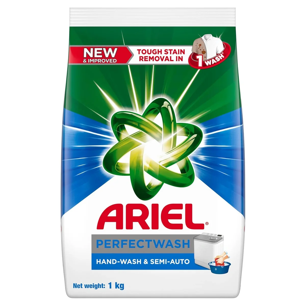  Ariel Perfect Wash Detergent Powder - 1kg,