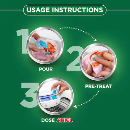 Ariel Power Gel Liquid Detergent for Front Load – 3kg image 4