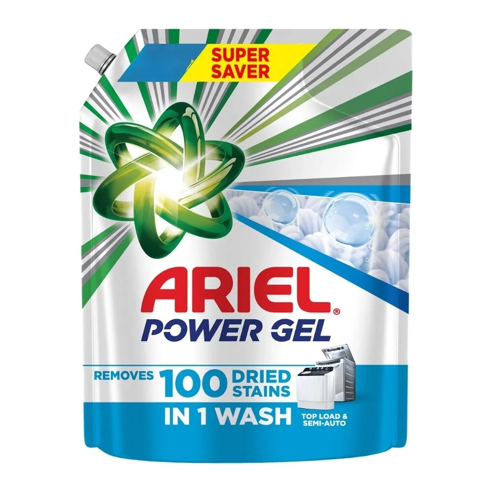 Ariel Power Gel Liquid Detergent for Top Load and Semi-Automatic Washing Machines - 3kg