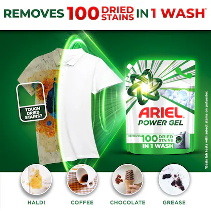 Ariel Power Gel Liquid Detergent for Front Load – 3kg image 5