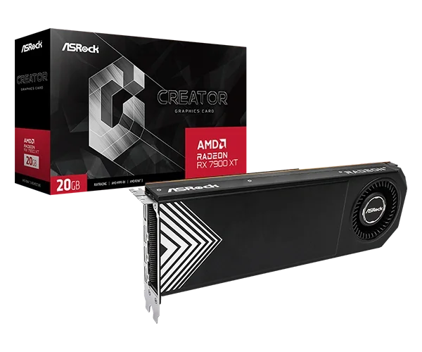 ASRock Creator Radeon RX 7900 XT 20GB GDDR6 PCI Express 4.0 ATX Video Card