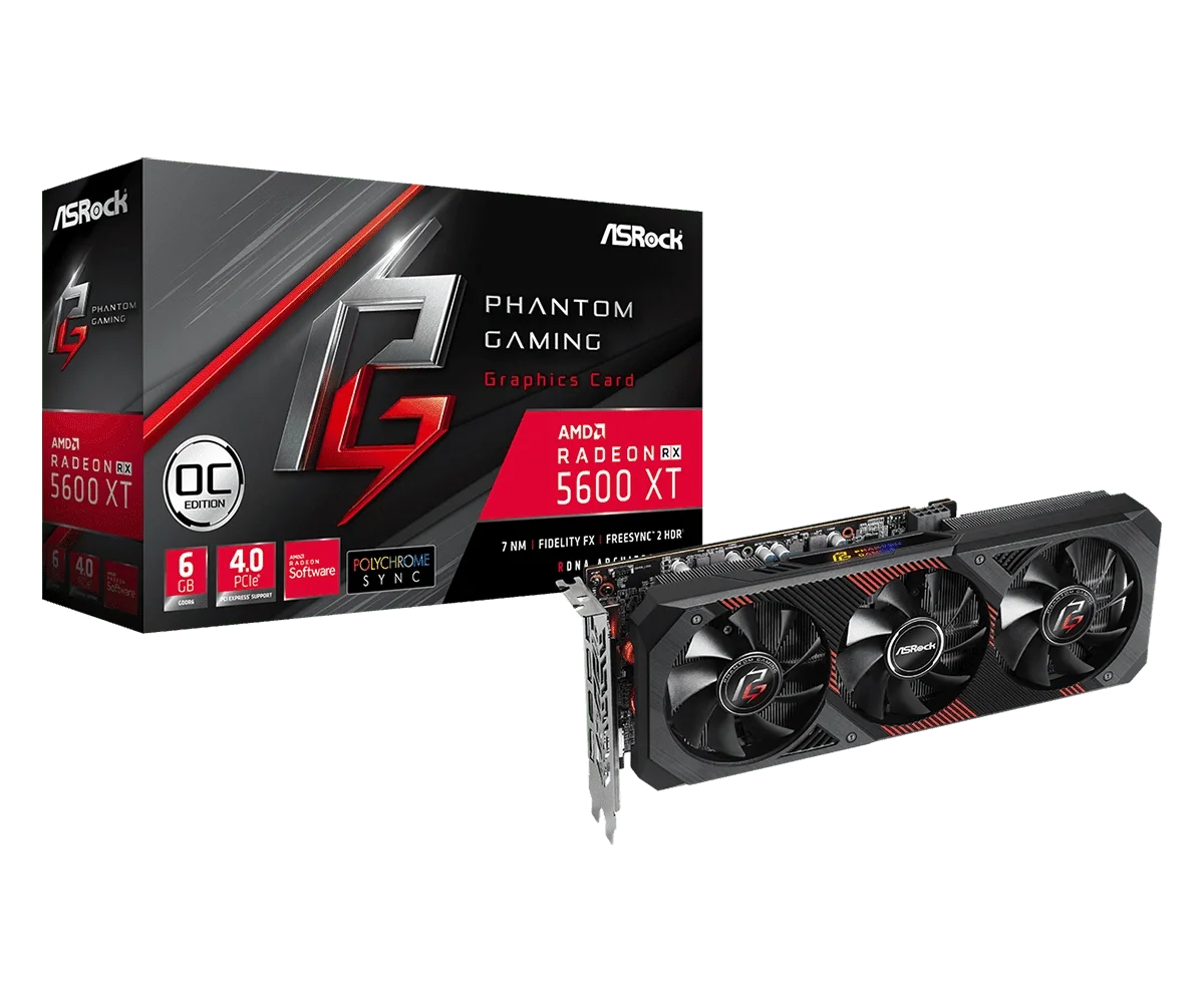 ASRock T128015SH triple pack GPU cooling fans for RX 5600 XT Phantom