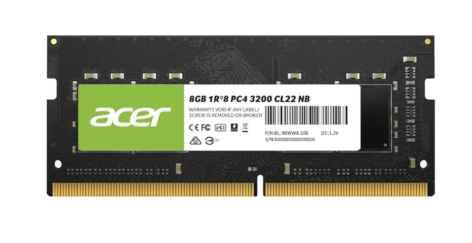 Acer SD100 8GB 3200 MHz DDR4 Laptop Memory - BL.9BWWA.206