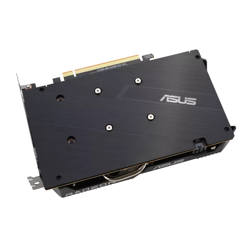 ASUS Dual Radeon™ RX 6500 XT OC Edition 4GB GDDR6 with two powerful Axial-tech fans and a 2-slot design for broad compatibility. image 3