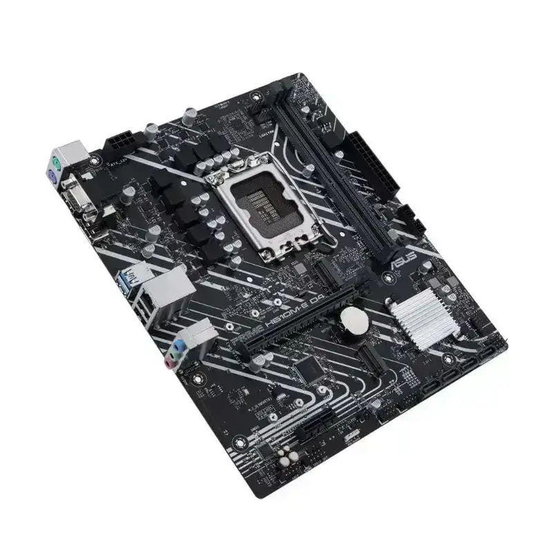 ASUS Prime H610M-E D4, Intel® LGA 1700 socket, Ready for 12th Gen Intel® processors, Mic-ATX Motherboard with DDR4, Dual M.2 Slots, Realtek 1 Gb Ethernet, Display Port, HDMI, D-Sub, USB 3.2 Gen 1 Ports, Sata 6 Gbps, 3 Year Warranty image 3