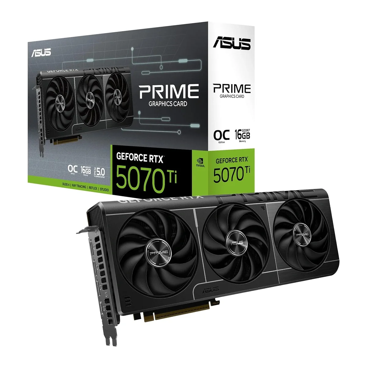 ASUS Prime GeForce RTX 5070 Ti OC Edition 16GB GDDR7 Graphics Card