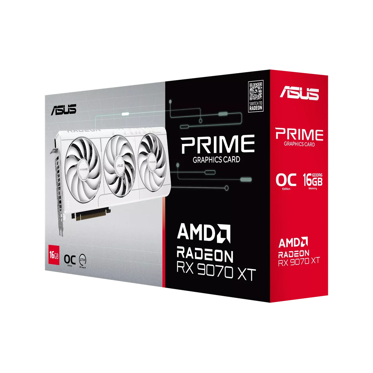 ASUS Prime Radeon RX 9070 XT White OC Edition 16GB GDDR6 Gaming Graphics Card (AMD Radeon RX9070XT RDNA 4, 2.5-Slot, PCIe 5.0, 1x HDMI 2.1b, 3X DisplayPort 2.1a, White, PRIME-RX9070XT-O16G-WHITE) image 15
