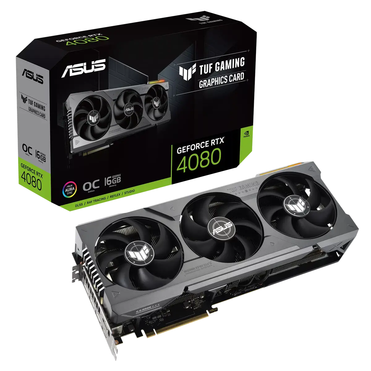 ASUS TUF Gaming GeForce RTX™ 4080 16GB GDDR6X OC Edition - Black (TUF-RTX4080-O16G-GAMING)