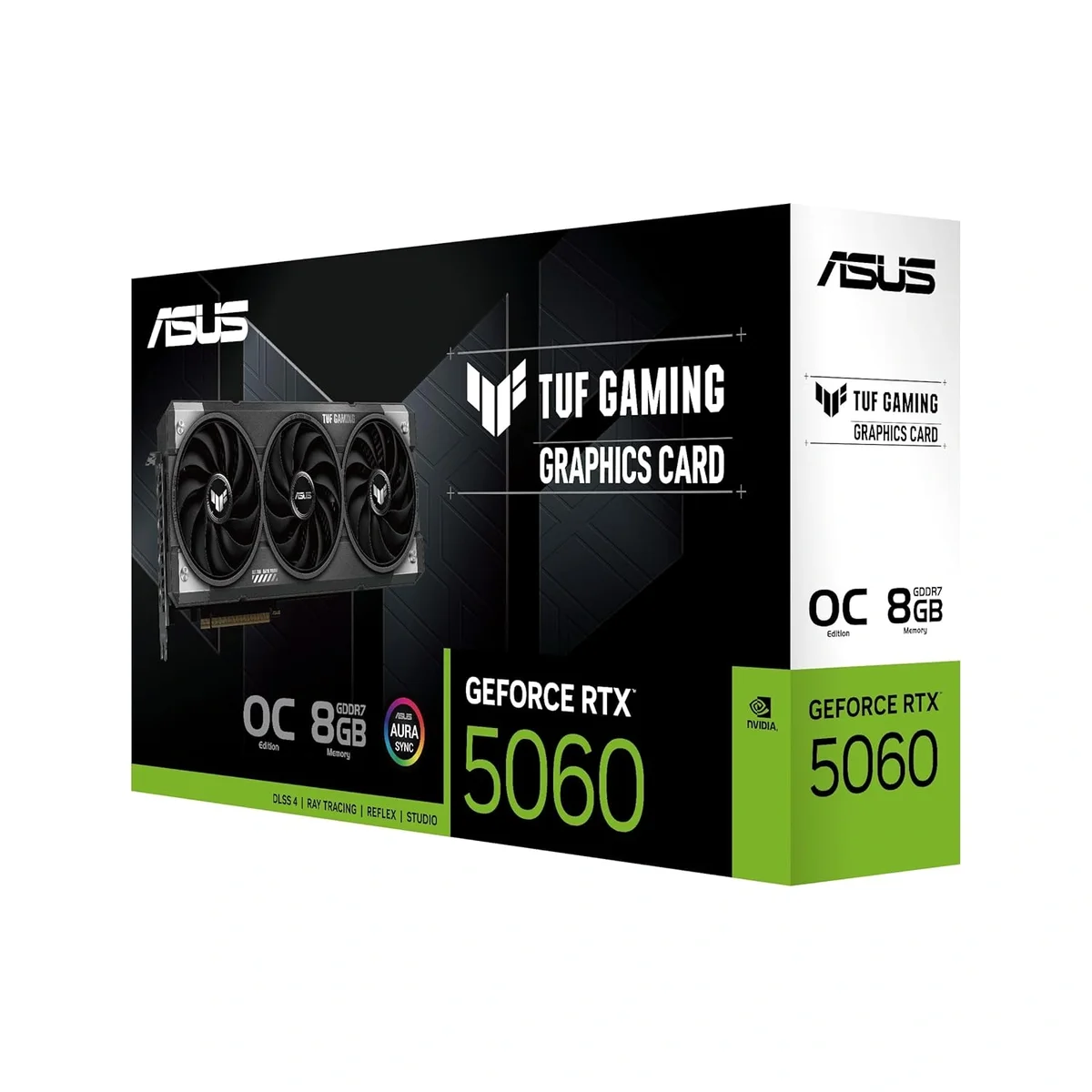 ASUS TUF Gaming GeForce RTX ™ 5060 8GB GDDR7 OC Edition Gaming Graphics Card (PCIe® 5.0, HDMI®/DP 2.1, 3.1-Slot, Military-Grade Components, Protective PCB Coating, axial-tech Fans) image 4