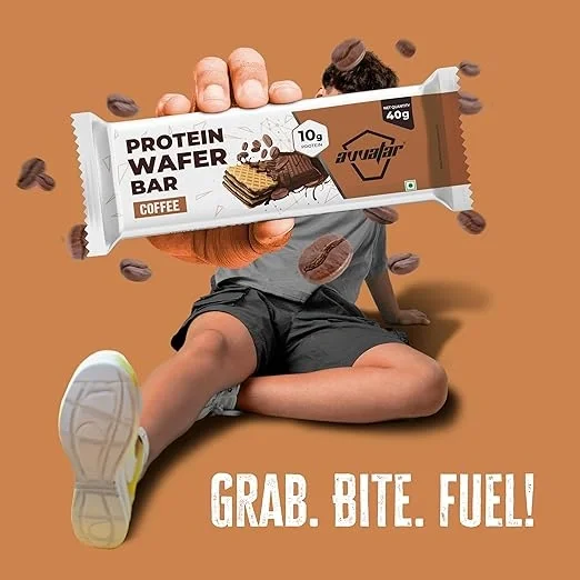  Avvatar PROTEIN WAFER BAR | 10g Protein | Pack of(40g each) | Coffee Flavour | 2g Fiber | No Added Sugar | image 3