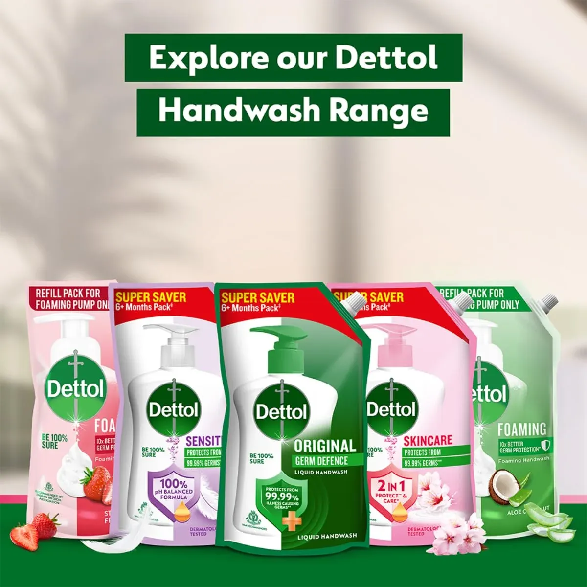 Dettol Liquid Handwash Refill – Skincare Hand Wash- 1350ml image 3