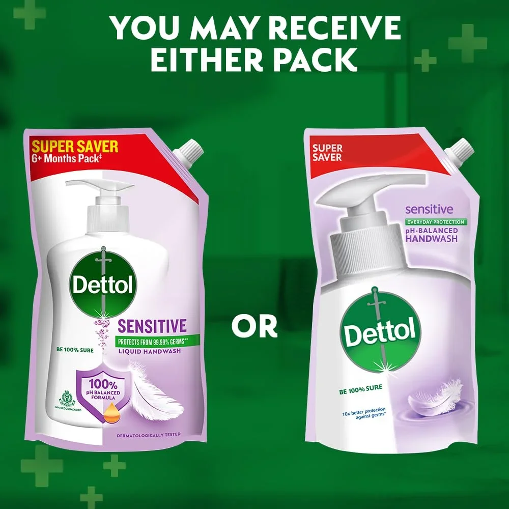 Dettol Liquid Hand wash Refill, Sensitive, 675ml  image 3