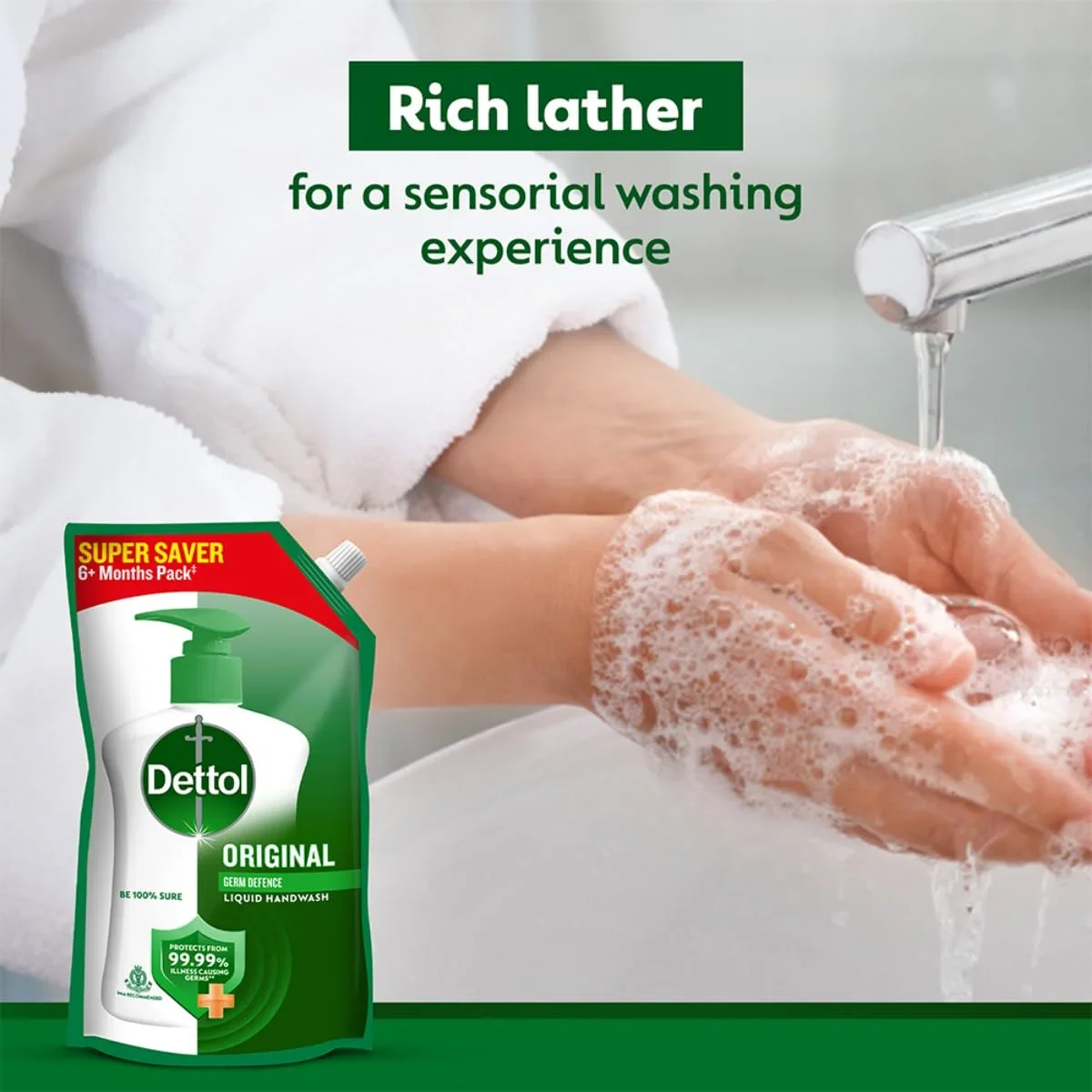Dettol Liquid Handwash Refill - Original Hand Wash- 675ml image 8
