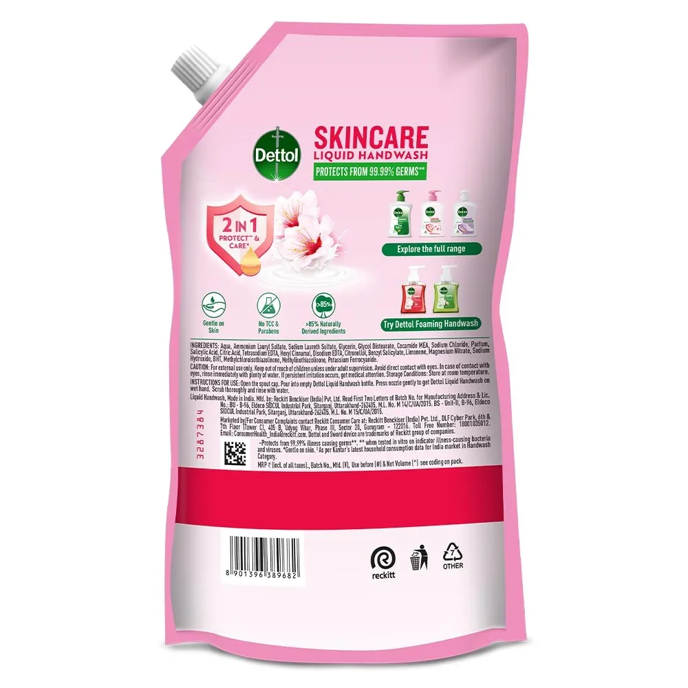 Dettol Skincare Liquid Handwash Refill 675ml – Gentle Care & Hygiene image 2