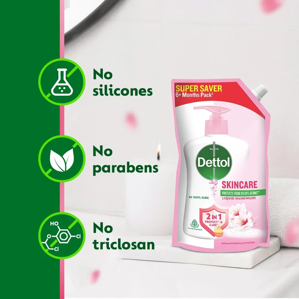 Dettol Skincare Liquid Handwash Refill 675ml – Gentle Care & Hygiene image 5