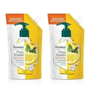 Himalaya Pure Hands Hand Wash – Tulsi & Lemon, 675ml (Buy 1 Get 1)