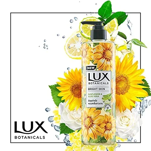 Lux Botanicals Body Wash, Sunflower & Aloe Vera, 450ml image 3
