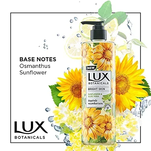Lux Botanicals Body Wash, Sunflower & Aloe Vera, 450ml image 5