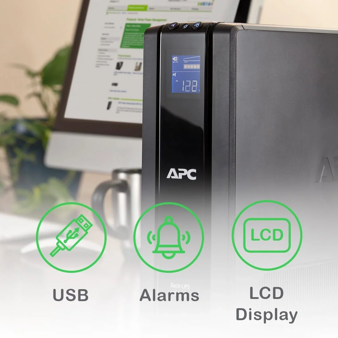 APC Back-UPS Pro BR1000G-IN, 1000VA line interactiv UPS | 600W, 230V UPS System, High-Performance Premium Power Backup & Protection for Home Office, Desktop PC, Gaming Console & Home Electronics | 2 Year Warranty image 7